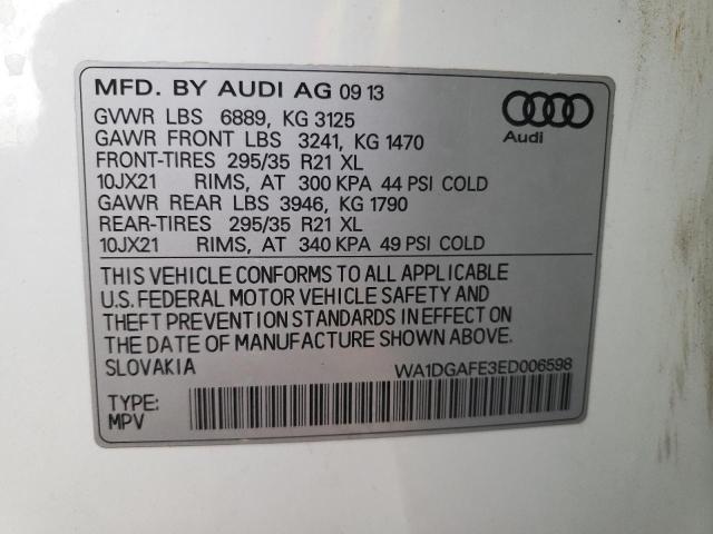 Photo 9 VIN: WA1DGAFE3ED006598 - AUDI Q7 PRESTIG 