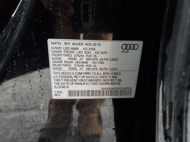 Photo 11 VIN: WA1DGAFE3FD026092 - AUDI Q7 PRESTIG 