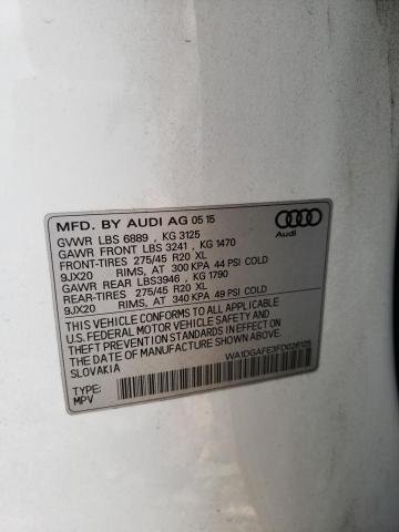 Photo 9 VIN: WA1DGAFE3FD026125 - AUDI Q7 PRESTIG 