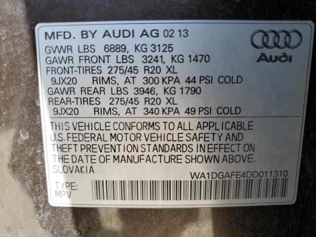 Photo 12 VIN: WA1DGAFE4DD011310 - AUDI Q7 