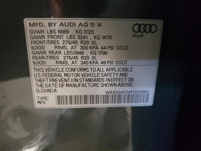 Photo 12 VIN: WA1DGAFE4FD010662 - AUDI Q7 PRESTIG 