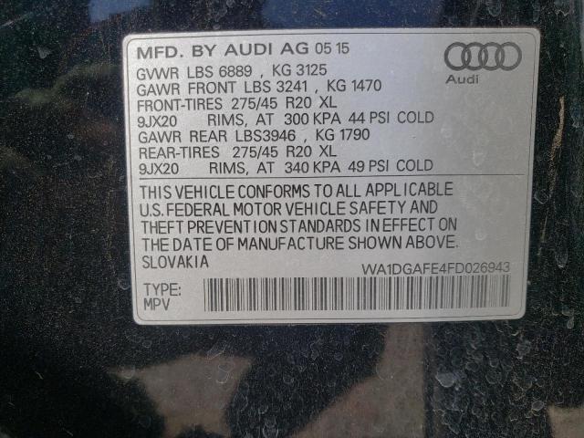 Photo 13 VIN: WA1DGAFE4FD026943 - AUDI Q7 PRESTIG 