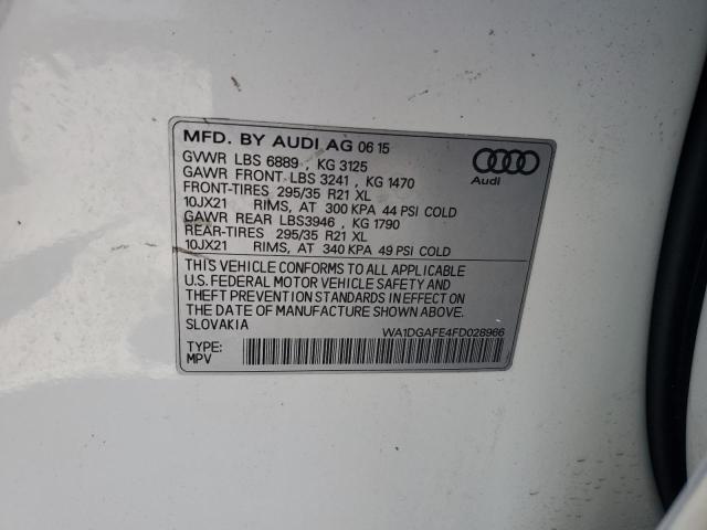 Photo 12 VIN: WA1DGAFE4FD028966 - AUDI Q7 PRESTIG 