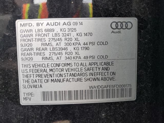 Photo 13 VIN: WA1DGAFE5FD008175 - AUDI Q7 PRESTIG 