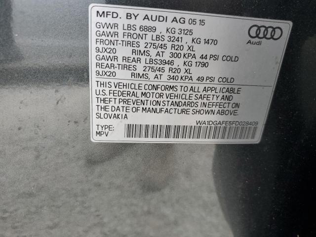 Photo 9 VIN: WA1DGAFE5FD028409 - AUDI Q7 PRESTIG 