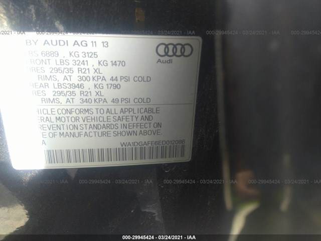 Photo 8 VIN: WA1DGAFE6ED012086 - AUDI Q7 