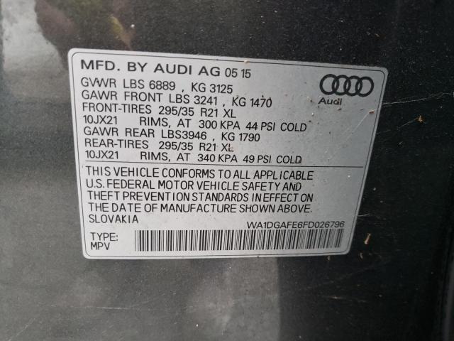 Photo 9 VIN: WA1DGAFE6FD026796 - AUDI Q7 PRESTIG 