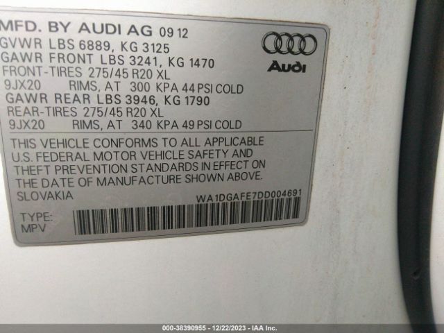 Photo 8 VIN: WA1DGAFE7DD004691 - AUDI Q7 