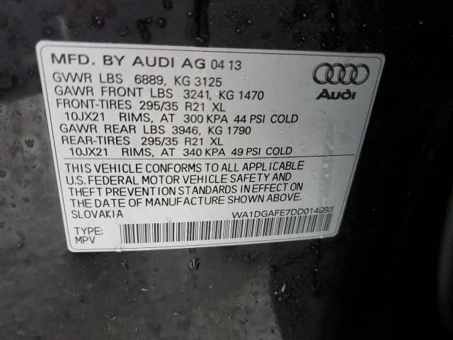 Photo 11 VIN: WA1DGAFE7DD014993 - AUDI Q7 PRESTIG 