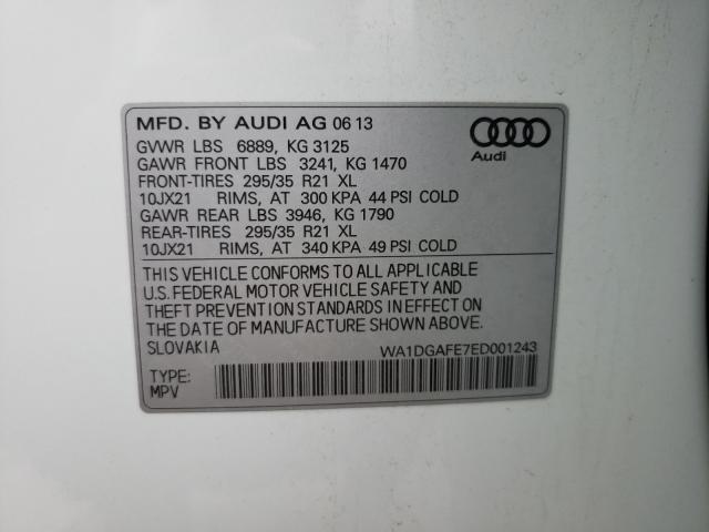 Photo 9 VIN: WA1DGAFE7ED001243 - AUDI Q7 PRESTIG 