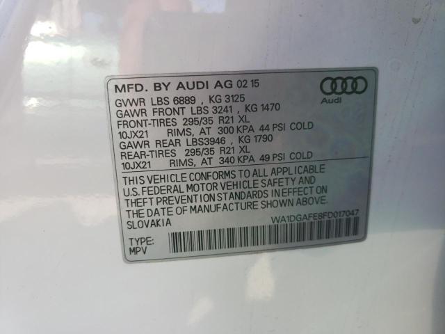 Photo 9 VIN: WA1DGAFE8FD017047 - AUDI Q7 PRESTIG 