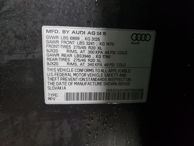 Photo 9 VIN: WA1DGAFE8FD023365 - AUDI Q7 