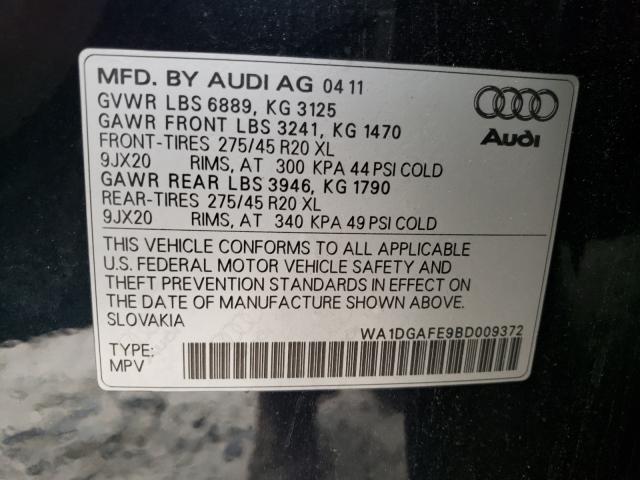 Photo 9 VIN: WA1DGAFE9BD009372 - AUDI Q7 PRESTIG 