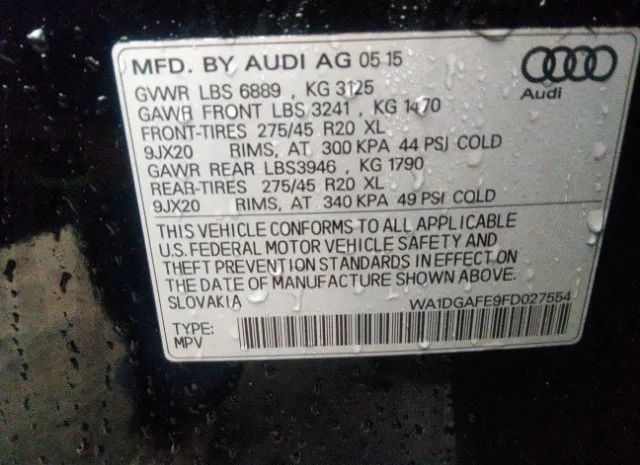 Photo 8 VIN: WA1DGAFE9FD027554 - AUDI Q7 