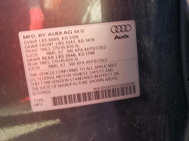 Photo 9 VIN: WA1DGAFEXCD009480 - AUDI Q7 