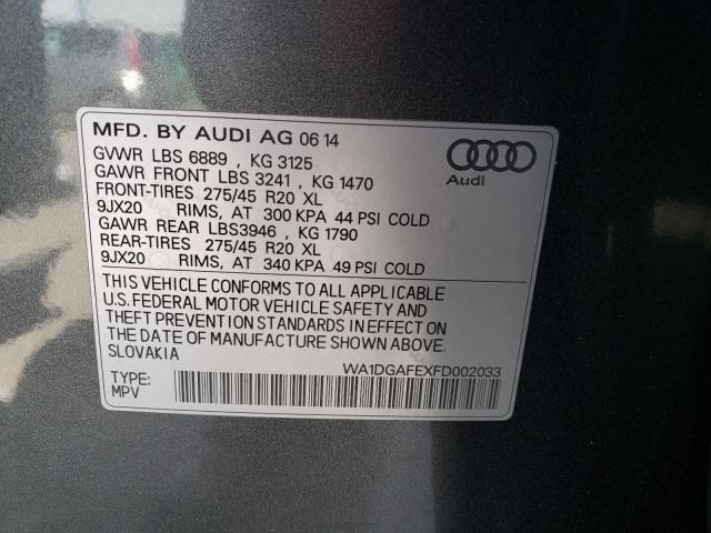 Photo 9 VIN: WA1DGAFEXFD002033 - AUDI Q7 