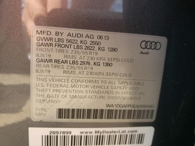 Photo 9 VIN: WA1DGAFP0EA008490 - AUDI Q5 PREMIUM 