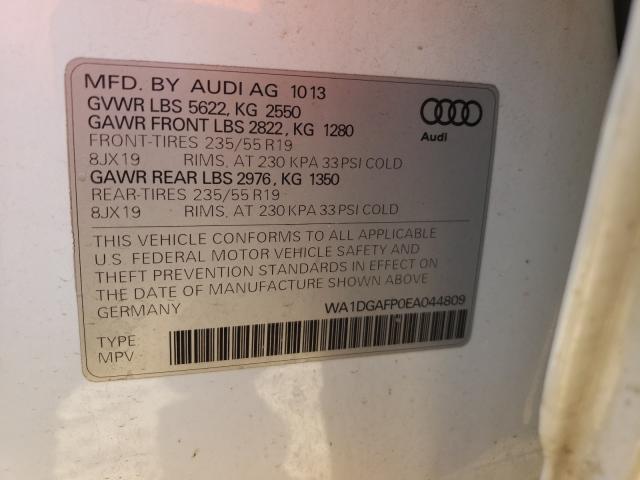 Photo 9 VIN: WA1DGAFP0EA044809 - AUDI Q5 