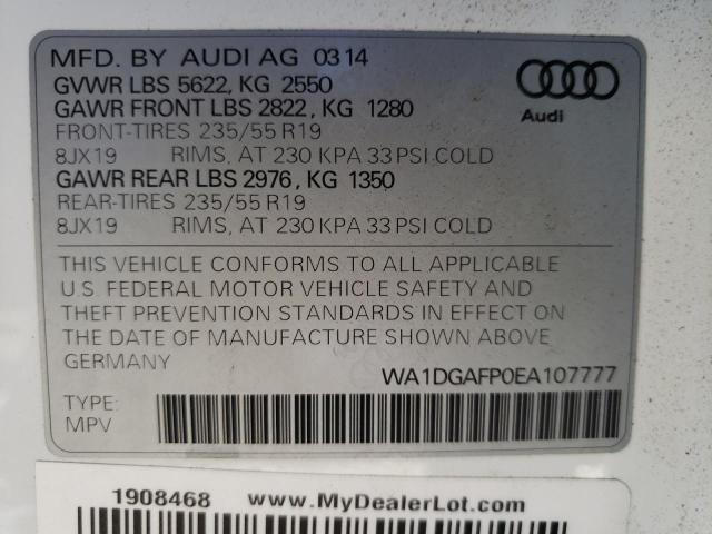 Photo 9 VIN: WA1DGAFP0EA107777 - AUDI Q5 