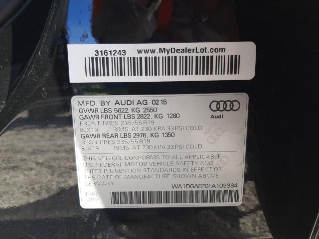 Photo 9 VIN: WA1DGAFP0FA109384 - AUDI Q5 