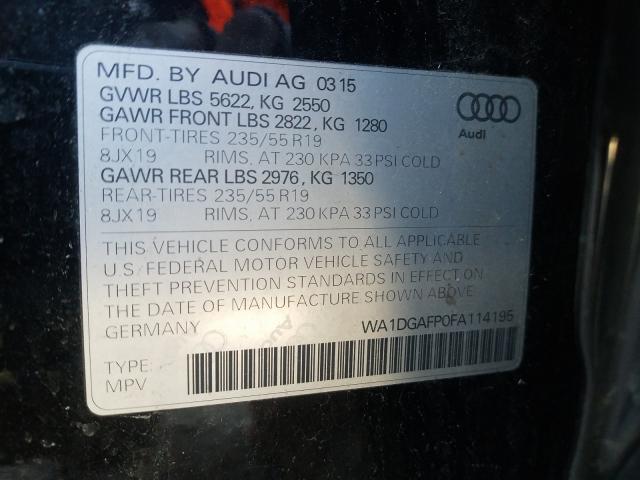 Photo 9 VIN: WA1DGAFP0FA114195 - AUDI Q5 PREMIUM 