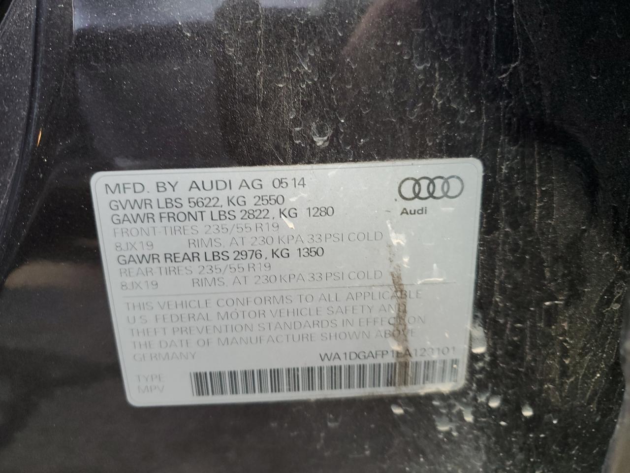 Photo 12 VIN: WA1DGAFP1EA123101 - AUDI Q5 