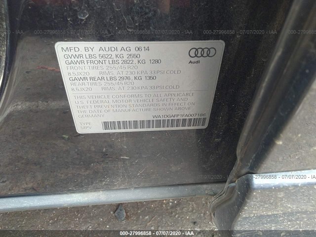 Photo 8 VIN: WA1DGAFP1FA007186 - AUDI Q5 