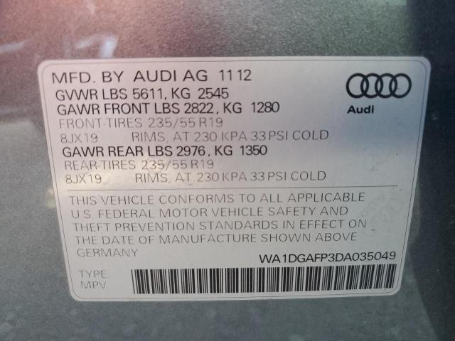 Photo 12 VIN: WA1DGAFP3DA035049 - AUDI Q5 PREMIUM 