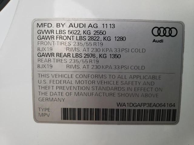 Photo 12 VIN: WA1DGAFP3EA064164 - AUDI Q5 PREMIUM 