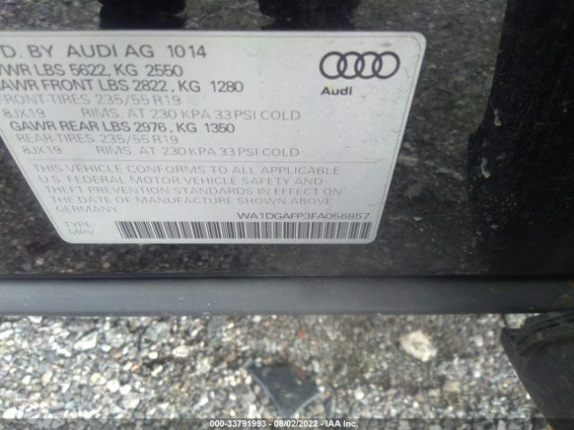 Photo 8 VIN: WA1DGAFP3FA056857 - AUDI Q5 