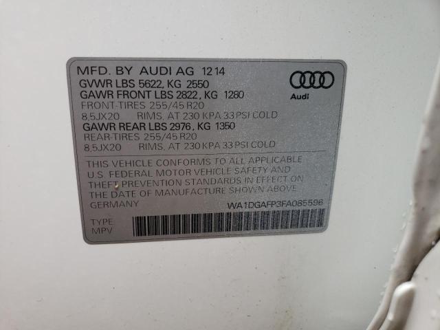 Photo 9 VIN: WA1DGAFP3FA085596 - AUDI Q5 PREMIUM 