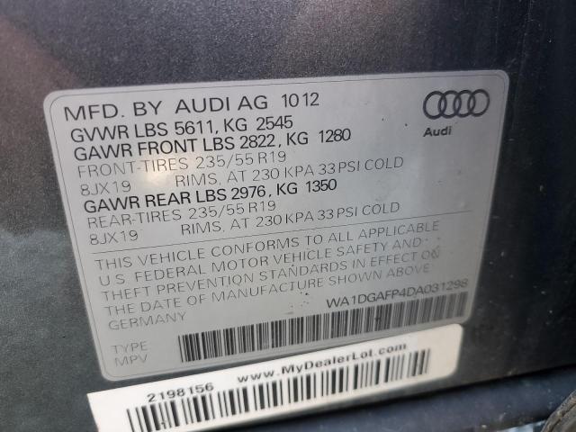 Photo 12 VIN: WA1DGAFP4DA031298 - AUDI Q5 PREMIUM 