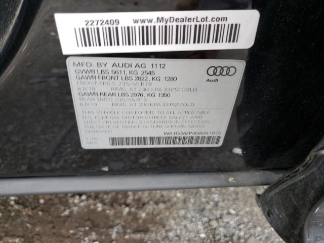 Photo 9 VIN: WA1DGAFP4DA041815 - AUDI Q5 PREMIUM 