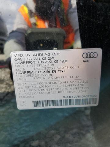 Photo 9 VIN: WA1DGAFP4DA077522 - AUDI Q5 PREMIUM 