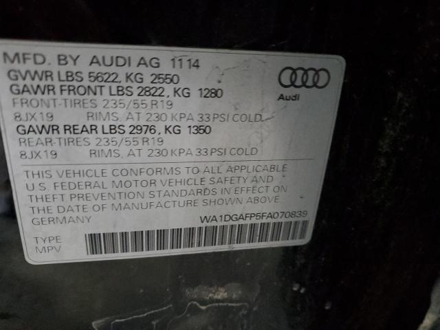 Photo 12 VIN: WA1DGAFP5FA070839 - AUDI Q5 PREMIUM 