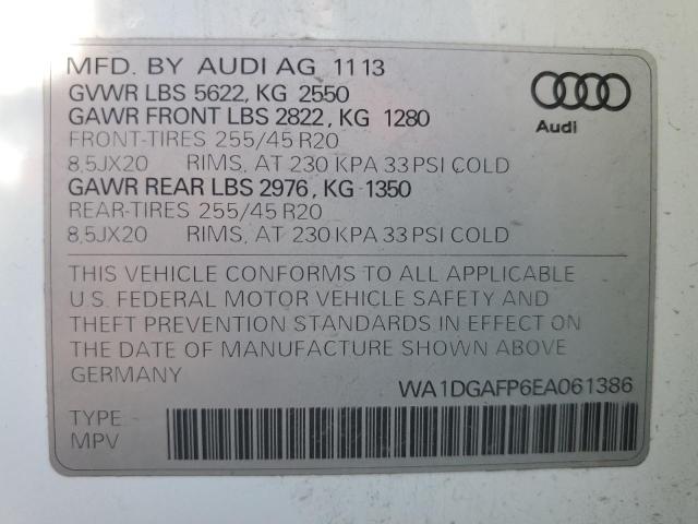 Photo 12 VIN: WA1DGAFP6EA061386 - AUDI Q5 PREMIUM 