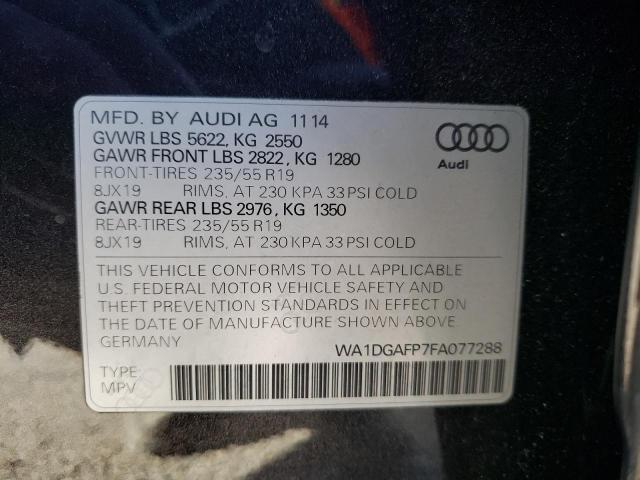 Photo 9 VIN: WA1DGAFP7FA077288 - AUDI Q5 PREMIUM 