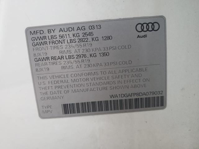 Photo 12 VIN: WA1DGAFP8DA079032 - AUDI Q5 PREMIUM 