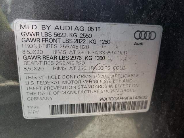 Photo 9 VIN: WA1DGAFP9FA143632 - AUDI Q5 PREMIUM 