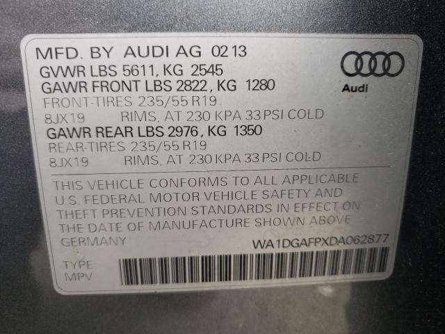 Photo 9 VIN: WA1DGAFPXDA062877 - AUDI Q5 PREMIUM 