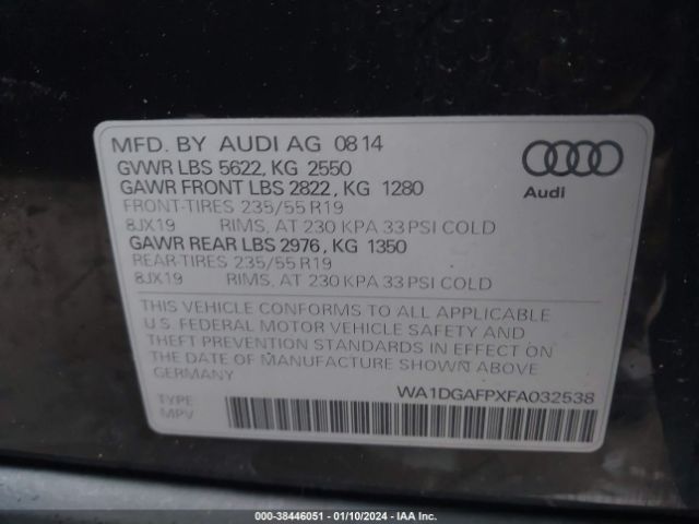 Photo 8 VIN: WA1DGAFPXFA032538 - AUDI Q5 