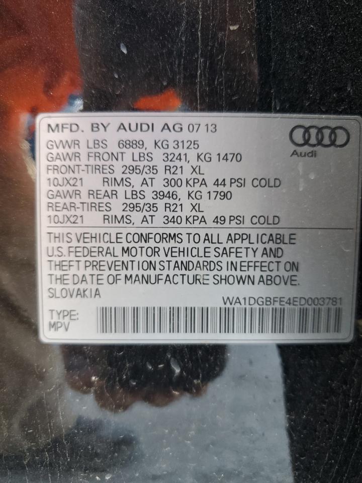 Photo 11 VIN: WA1DGBFE4ED003781 - AUDI Q7 