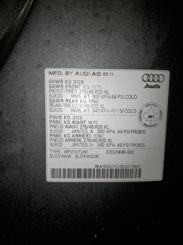 Photo 11 VIN: WA1DGCFE1BD009961 - AUDI Q7 