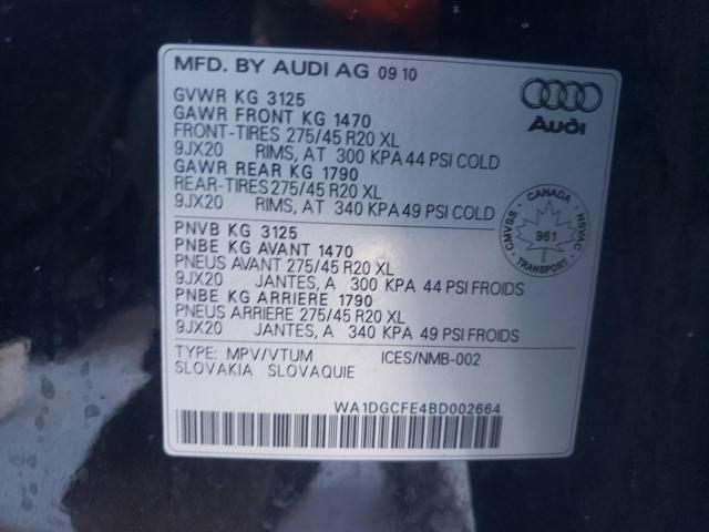 Photo 12 VIN: WA1DGCFE4BD002664 - AUDI Q7 PRESTIG 