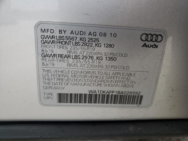 Photo 9 VIN: WA1DKAFP1BA026992 - AUDI Q5 PREMIUM 