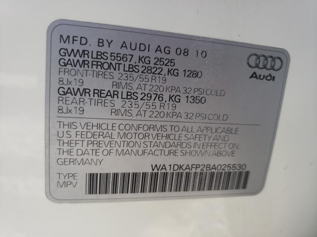 Photo 9 VIN: WA1DKAFP2BA025530 - AUDI Q5 PREMIUM 