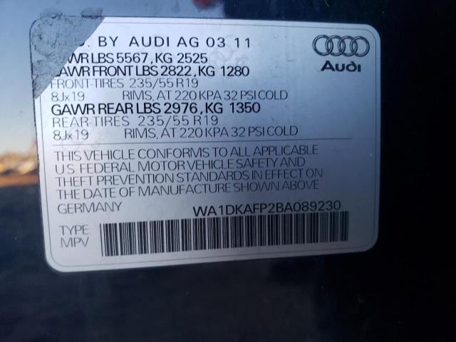 Photo 9 VIN: WA1DKAFP2BA089230 - AUDI Q5 PREMIUM 