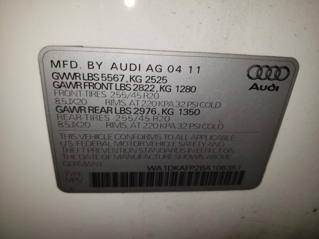 Photo 9 VIN: WA1DKAFP2BA106351 - AUDI Q5 PREMIUM 