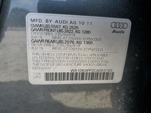 Photo 12 VIN: WA1DKAFP2CA053183 - AUDI Q5 PREMIUM 