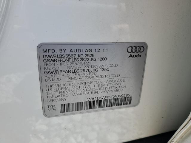 Photo 12 VIN: WA1DKAFP2CA069285 - AUDI Q5 PREMIUM 